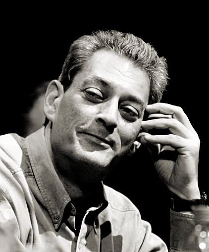 Paul Auster BW portrait